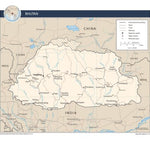 Avenza Systems Inc. Bhutan Transportation digital map