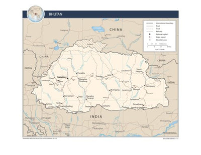 Avenza Systems Inc. Bhutan Transportation digital map