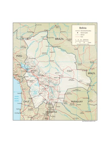 Avenza Systems Inc. Bolivia Physiography digital map
