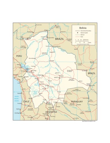 Avenza Systems Inc. Bolivia Transportation digital map