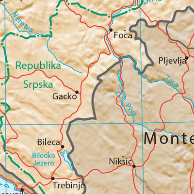 Avenza Systems Inc. Bosnia Herzegovina Physiography digital map