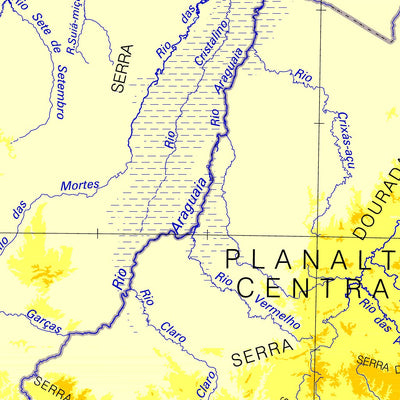 Avenza Systems Inc. Brazil Physical Relief digital map