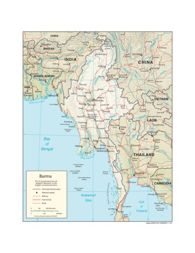 Avenza Systems Inc. Burma Physiography digital map