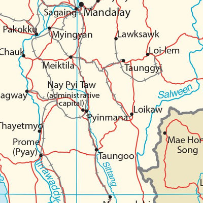 Avenza Systems Inc. Burma Transportation digital map