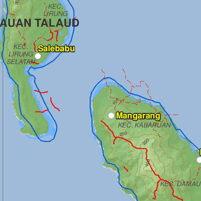 Avenza Systems Inc. C18: Kepulauan Talaud District digital map