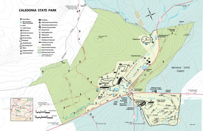 Avenza Systems Inc. Caledonia State Park Map digital map