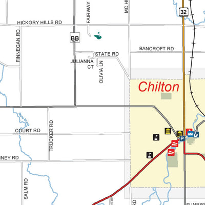 Avenza Systems Inc. Calumet County Roadmap digital map