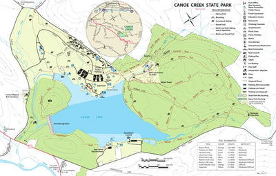 Avenza Systems Inc. Canoe Creek State Park Map digital map