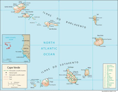 Avenza Systems Inc. Cape Verde Physiography digital map