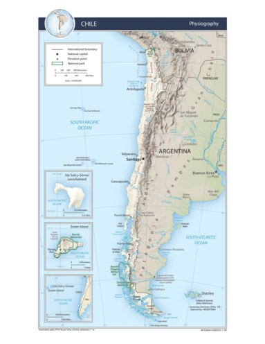 Avenza Systems Inc. Chile Physiography digital map