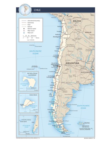 Avenza Systems Inc. Chile transportation digital map