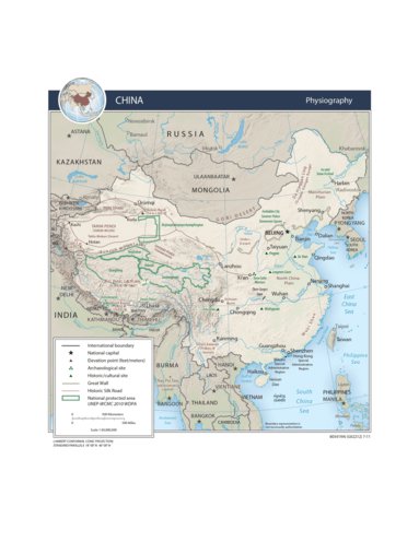 Avenza Systems Inc. China Physiography digital map