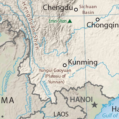 Avenza Systems Inc. China Physiography digital map