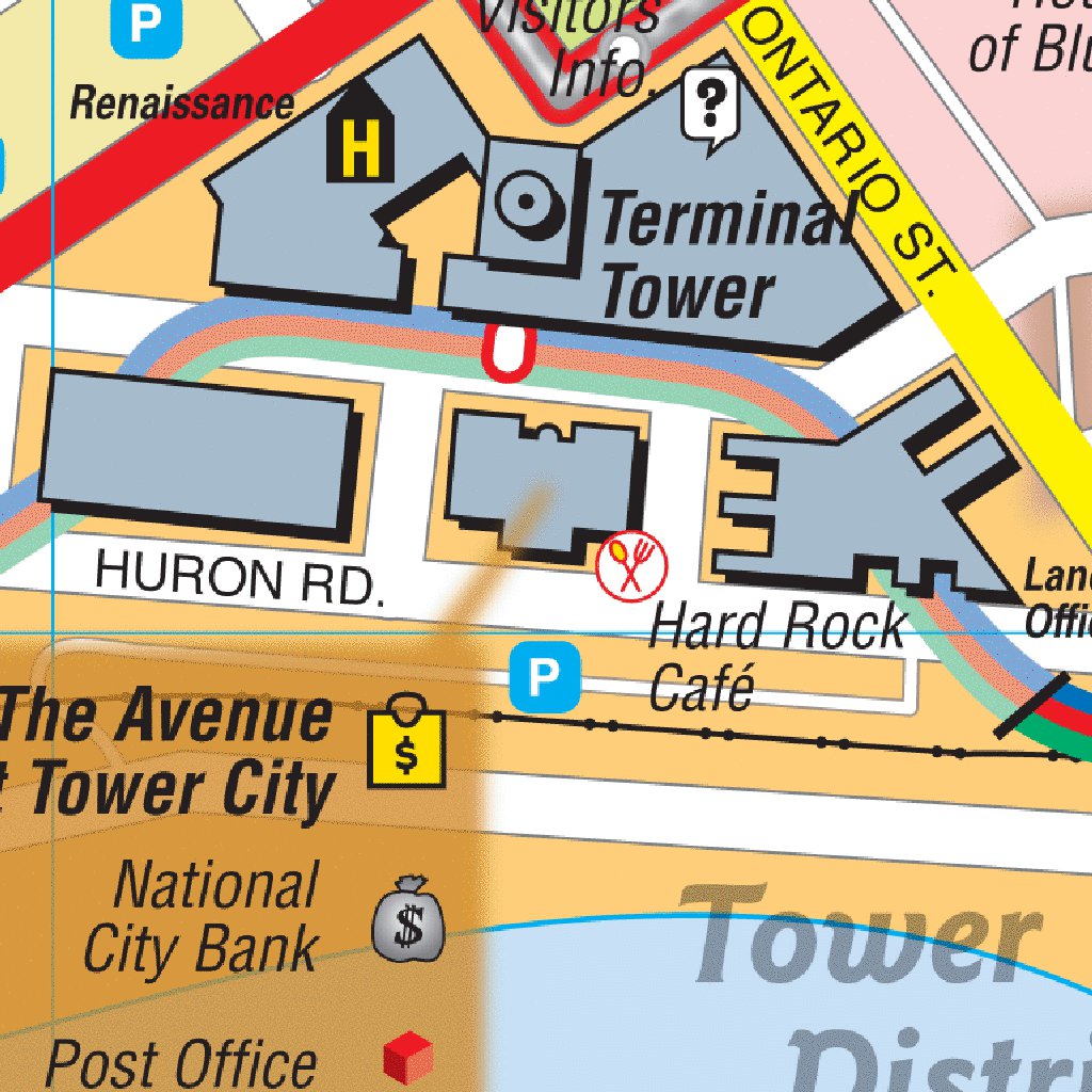 Cleveland, OH Downtown Map by Avenza Systems Inc. | Avenza Maps
