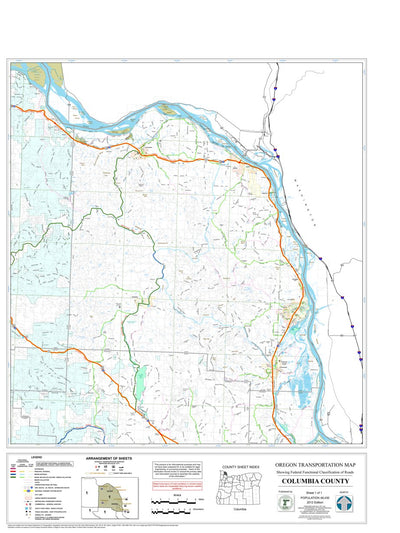 Avenza Systems Inc. Columbia County Sheet 1 digital map