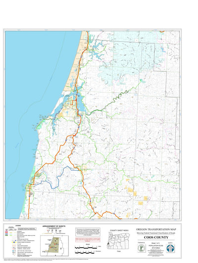 Avenza Systems Inc. Coos County Sheet 1 digital map