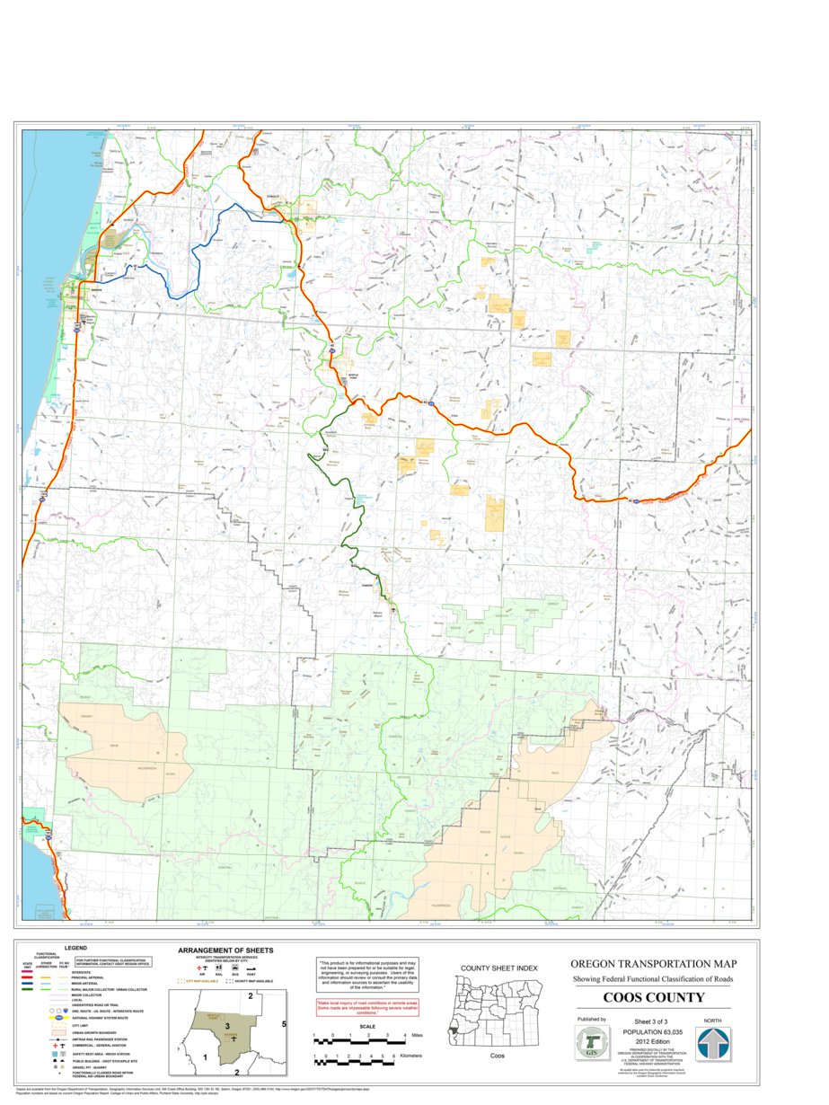 Coos County Sheet 3 Map by Avenza Systems Inc. | Avenza Maps