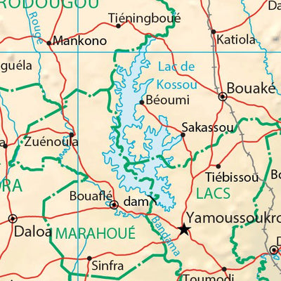Avenza Systems Inc. Cote d'Ivoire Physiography digital map
