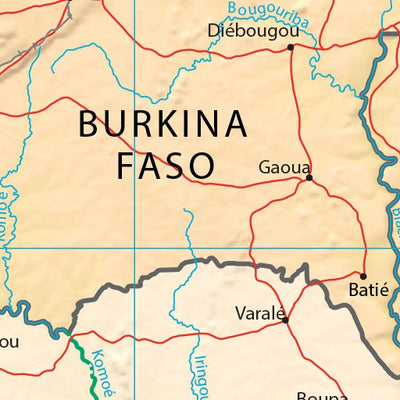 Avenza Systems Inc. Cote d'Ivoire Physiography digital map