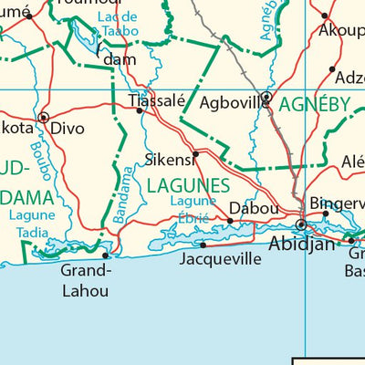 Avenza Systems Inc. Cote d'Ivoire Transportation digital map