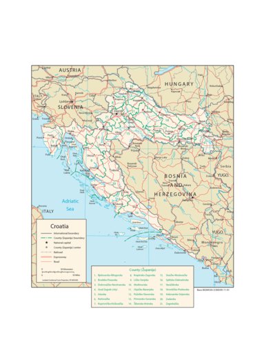 Avenza Systems Inc. Croatia Transportation digital map