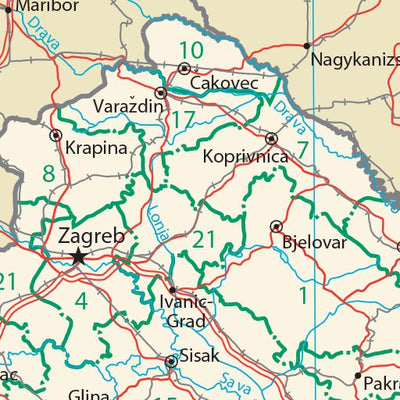 Avenza Systems Inc. Croatia Transportation digital map