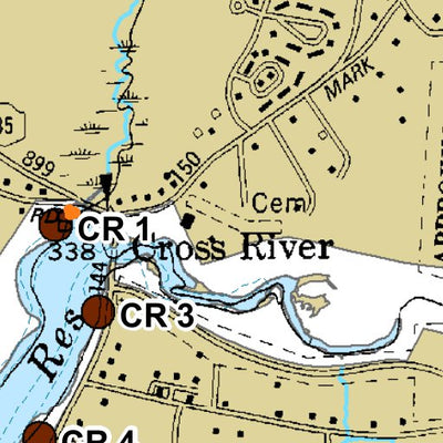 Avenza Systems Inc. Cross River Angler Reservoir Map digital map