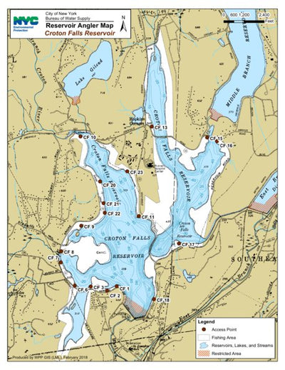 Avenza Systems Inc. Croton Falls Angler Reservoir Map digital map