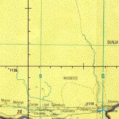 Avenza Systems Inc. Cuangar, Angola; Namibia - se-34-5 digital map