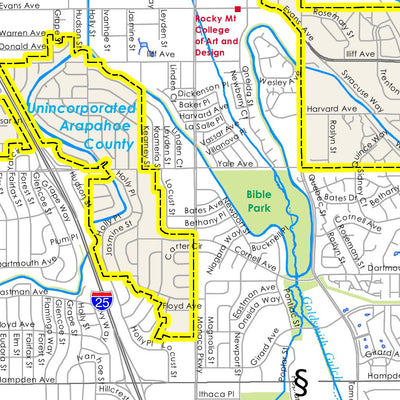 Avenza Systems Inc. Denver, COI Roads digital map