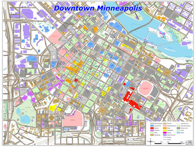 Avenza Systems Inc. Downtown Minneapolis digital map