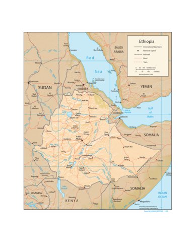 Avenza Systems Inc. Ethiopia Physiography digital map