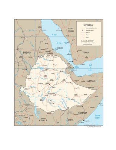 Avenza Systems Inc. Ethiopia Transportation digital map