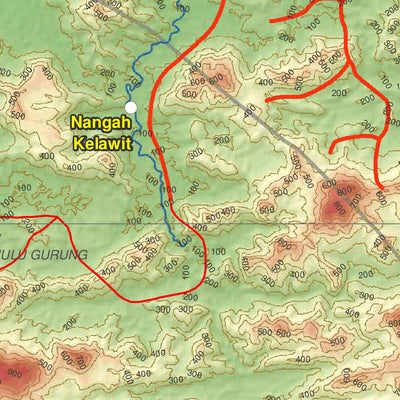 Avenza Systems Inc. F10: Kapuas Hulu District digital map