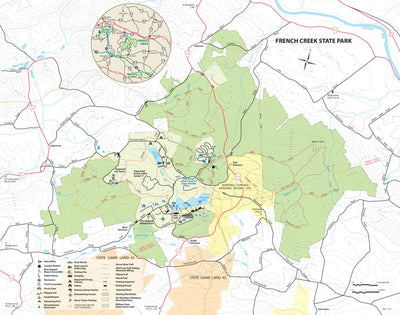 Avenza Systems Inc. French Creek State Park Map digital map