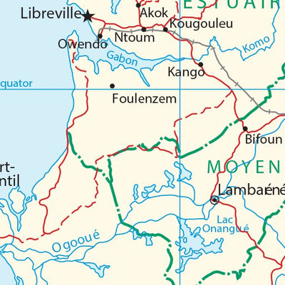 Avenza Systems Inc. Gabon Transportation digital map