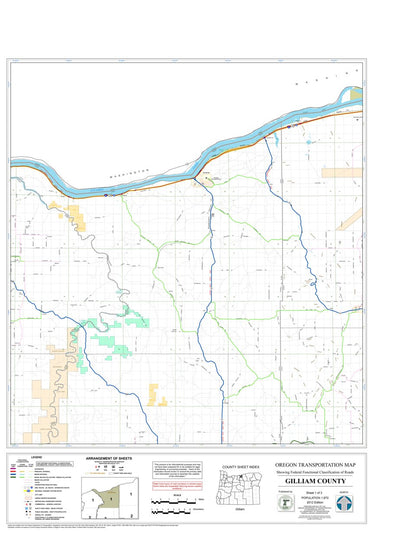 Avenza Systems Inc. Gilliam County Sheet 1 digital map