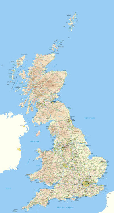 Avenza Systems Inc. Great Britain Relief digital map
