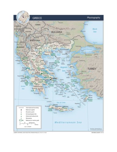 Avenza Systems Inc. Greece Physiography digital map