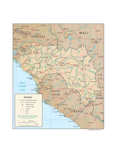 Avenza Systems Inc. Guinea Physiography digital map
