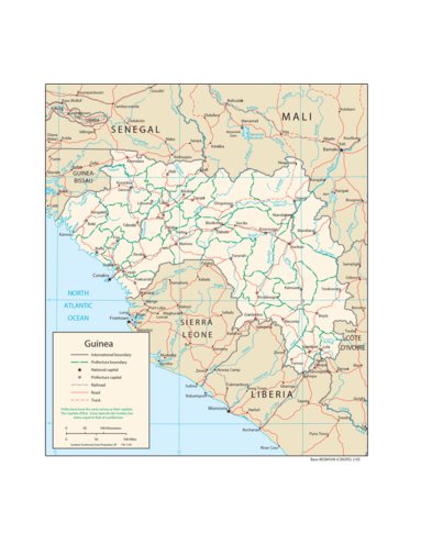 Avenza Systems Inc. Guinea Transportation digital map