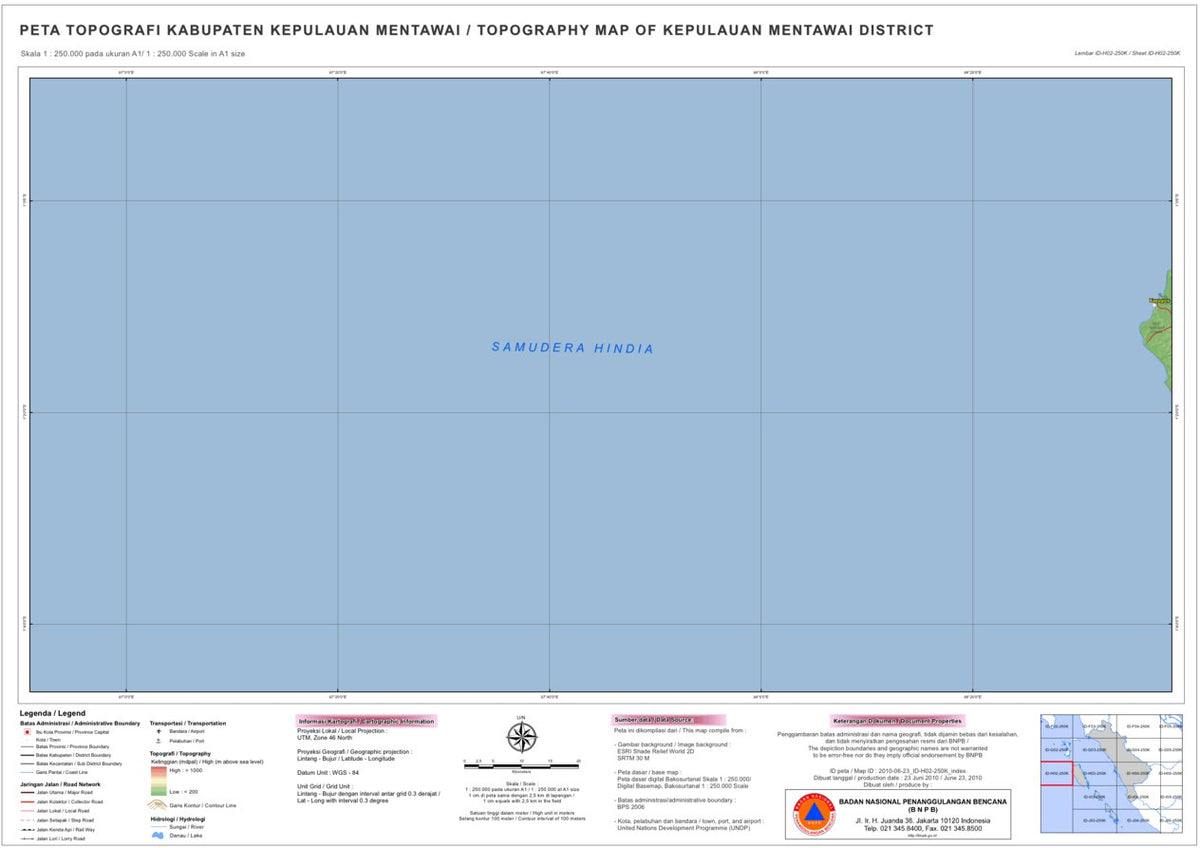 H02: Kepulauan Mentawai District Map by Avenza Systems Inc. | Avenza Maps