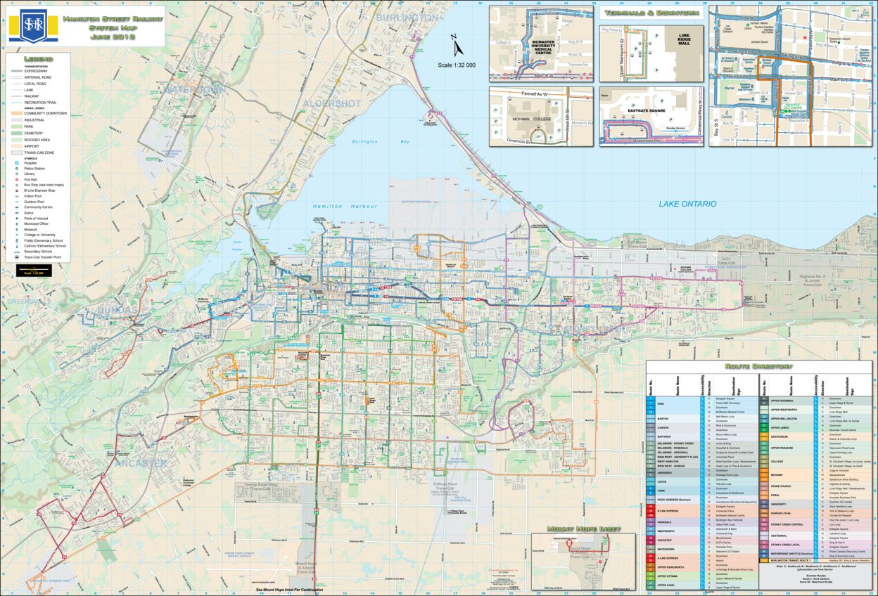 Hamilton Street Railway System Map By Avenza Systems Inc. 