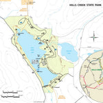 Avenza Systems Inc. Hills Creek State Park Map digital map