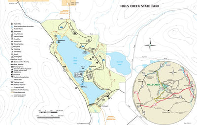 Avenza Systems Inc. Hills Creek State Park Map digital map