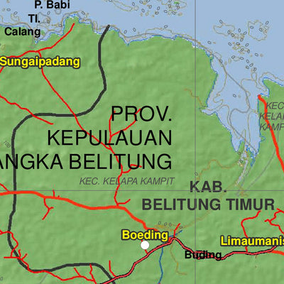 Avenza Systems Inc. I08: Belitung Timur District digital map