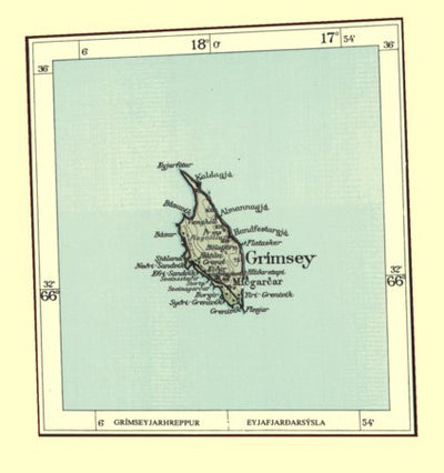 Avenza Systems Inc. Iceland 1:100 Sheet - Grimsey digital map