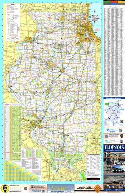 Avenza Systems Inc. Illinois Official Highway Map digital map