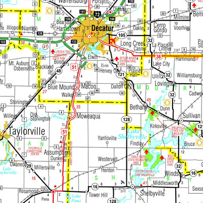 Avenza Systems Inc. Illinois Official Highway Map digital map