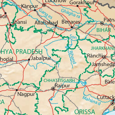Avenza Systems Inc. India Physiography digital map